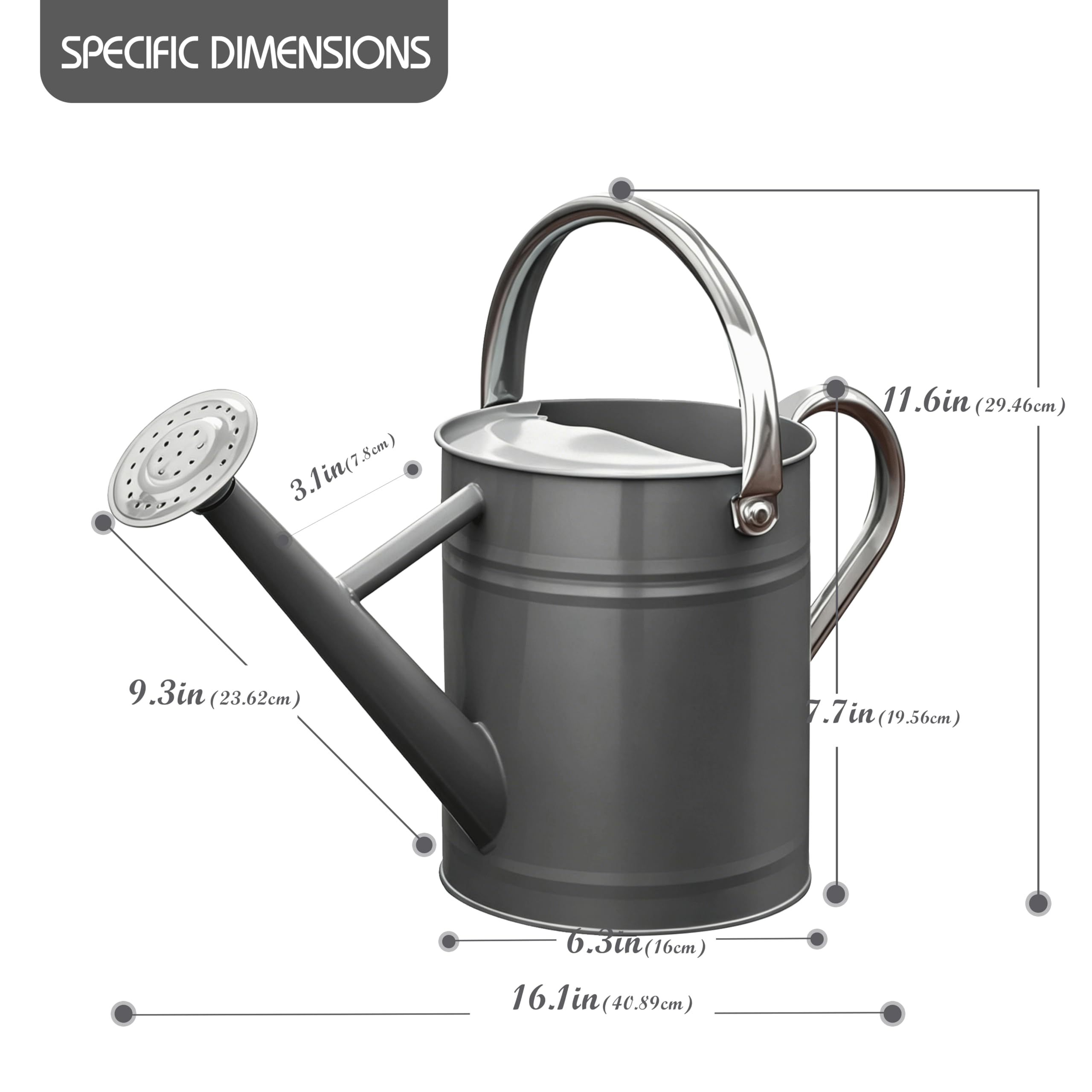 SunnyTong side profile highlighting narrow spout for precise watering