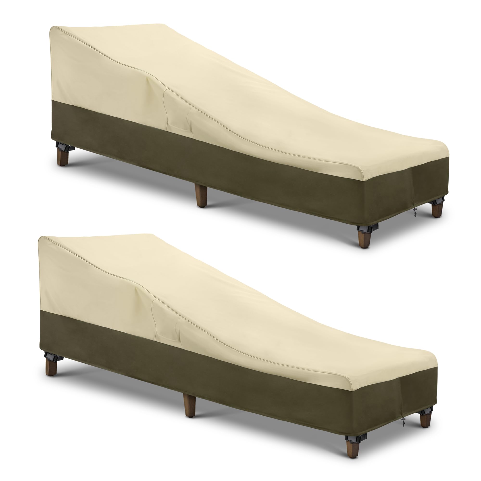 SunPatio cover front view showing fit and all-weather protection
