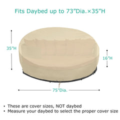 SunPatio close-up of heavy-duty fabric showing texture and water repellency
