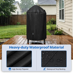 SunPatio adjustable drawstring at base providing wind-resistant secure fit