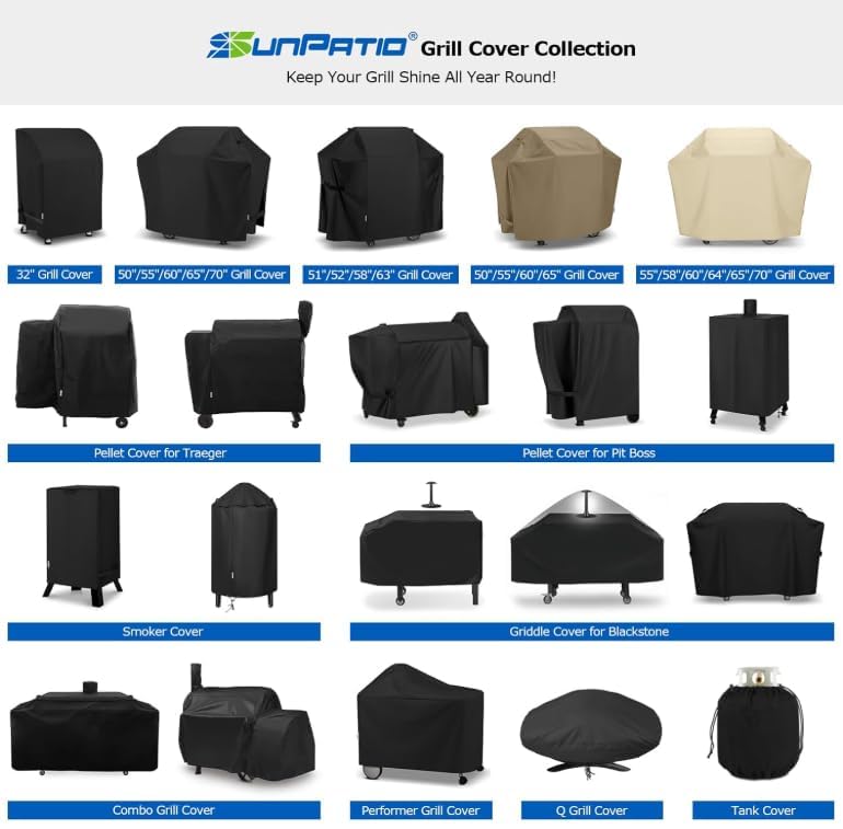 SunPatio folded cover on shelf for compact storage and convenience