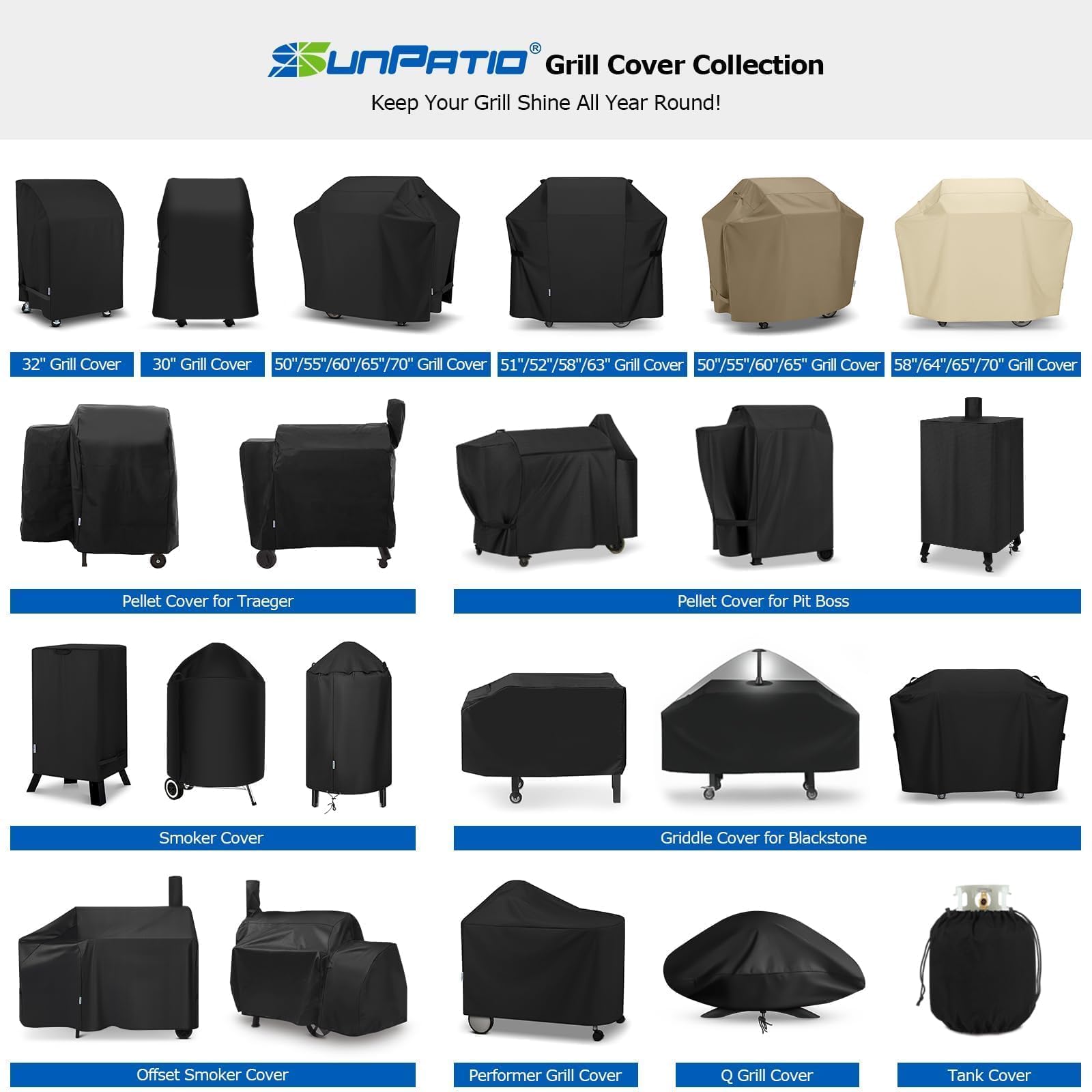 SunPatio covered grill in patio setting showing aesthetic and protection
