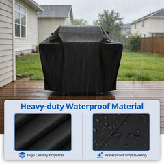 SunPatio waterproof vinyl lining detail protecting grill from moisture