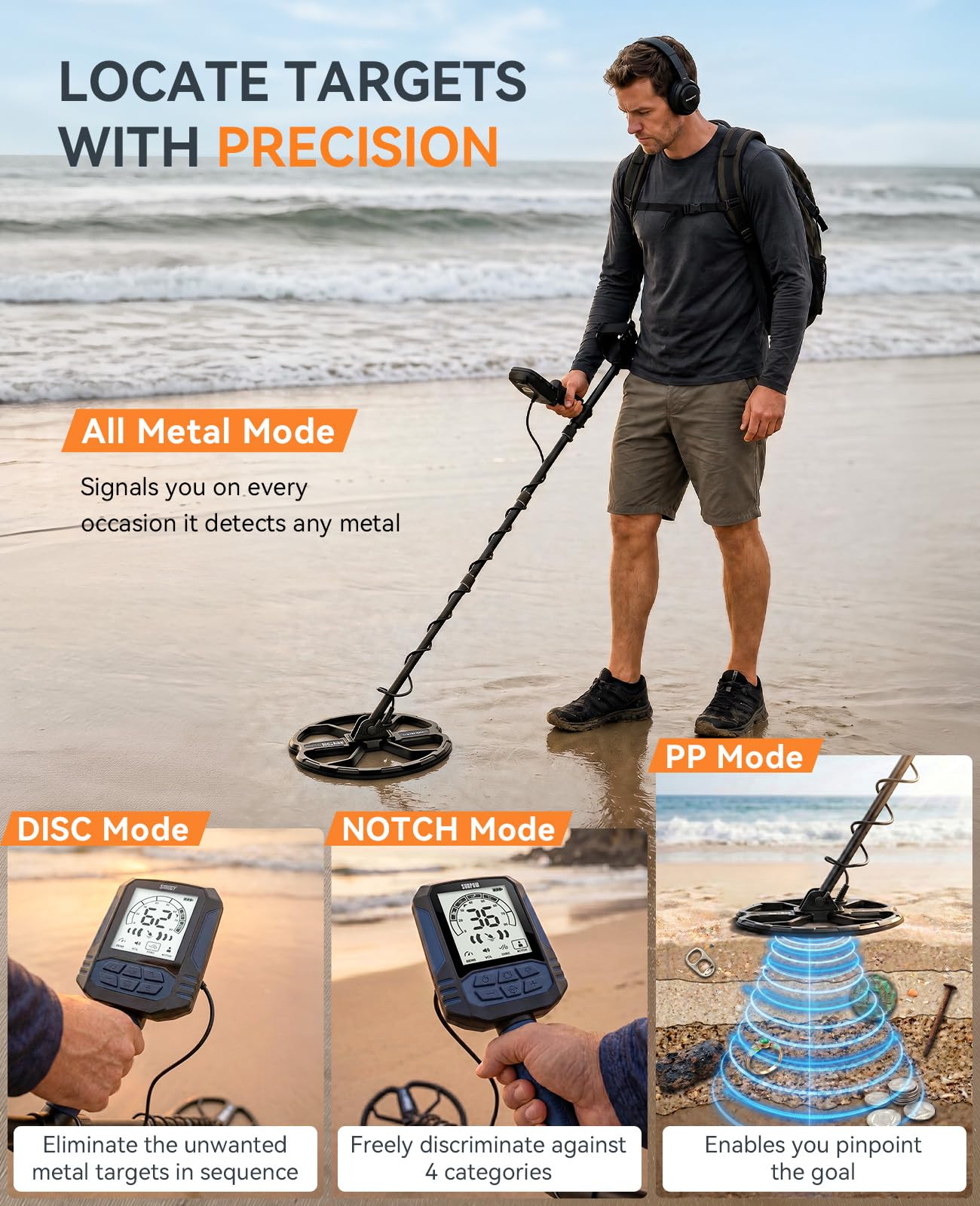 SUNPOW accessory kit with shovel headphones and backpack ready for immediate use