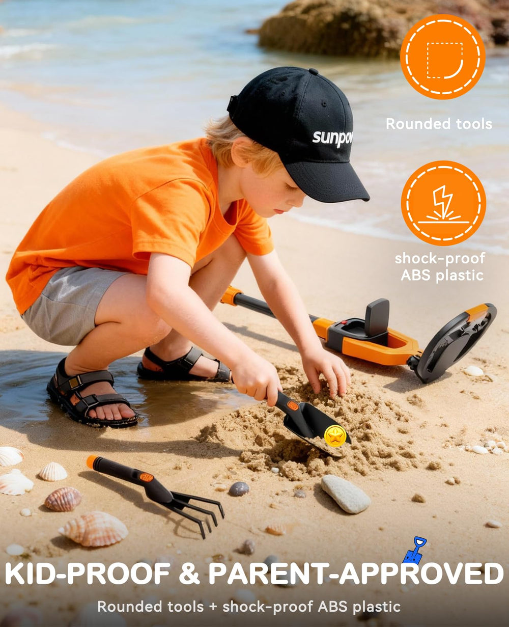 SUNPOW adjustable stem extended to show scale and comfortable fit for growing kids