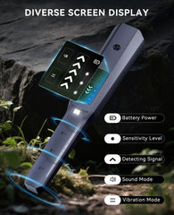 SUNPOW GD01 held in hand demonstrating ergonomic grip and one-hand use