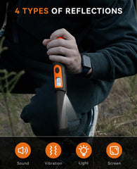 SUNPOW close-up LCD screen showing signal strength for clearer target feedback