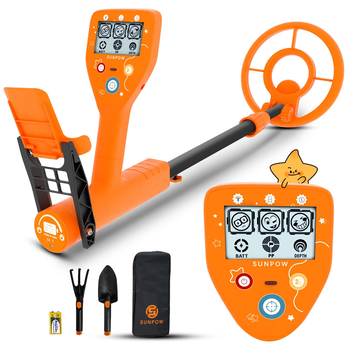 SUNPOW front view showing detector and ease of use for beginners