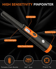 SUNPOW needle-tip probe detail for precise side scanning of small metal items