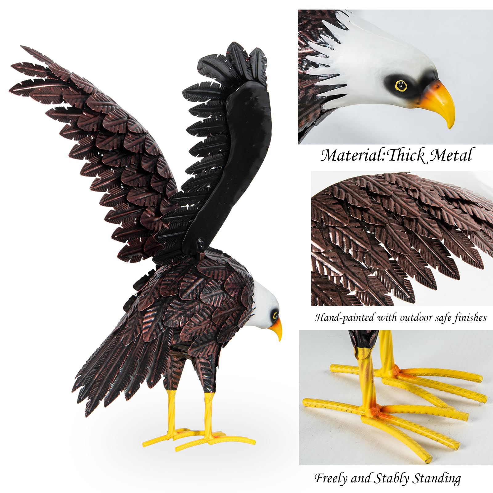 SUNREEK side profile of eagle illustrating realistic silhouette and scale