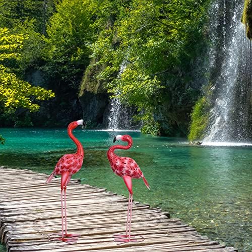 SUNREEK boxed flamingo set with parts showing easy unpacking and setup convenience