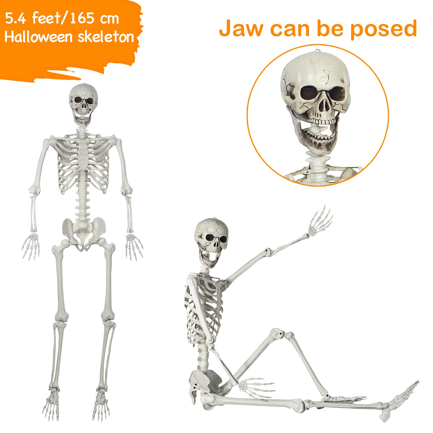 SUNREEK skeleton hanging from porch demonstrating easy suspension benefit