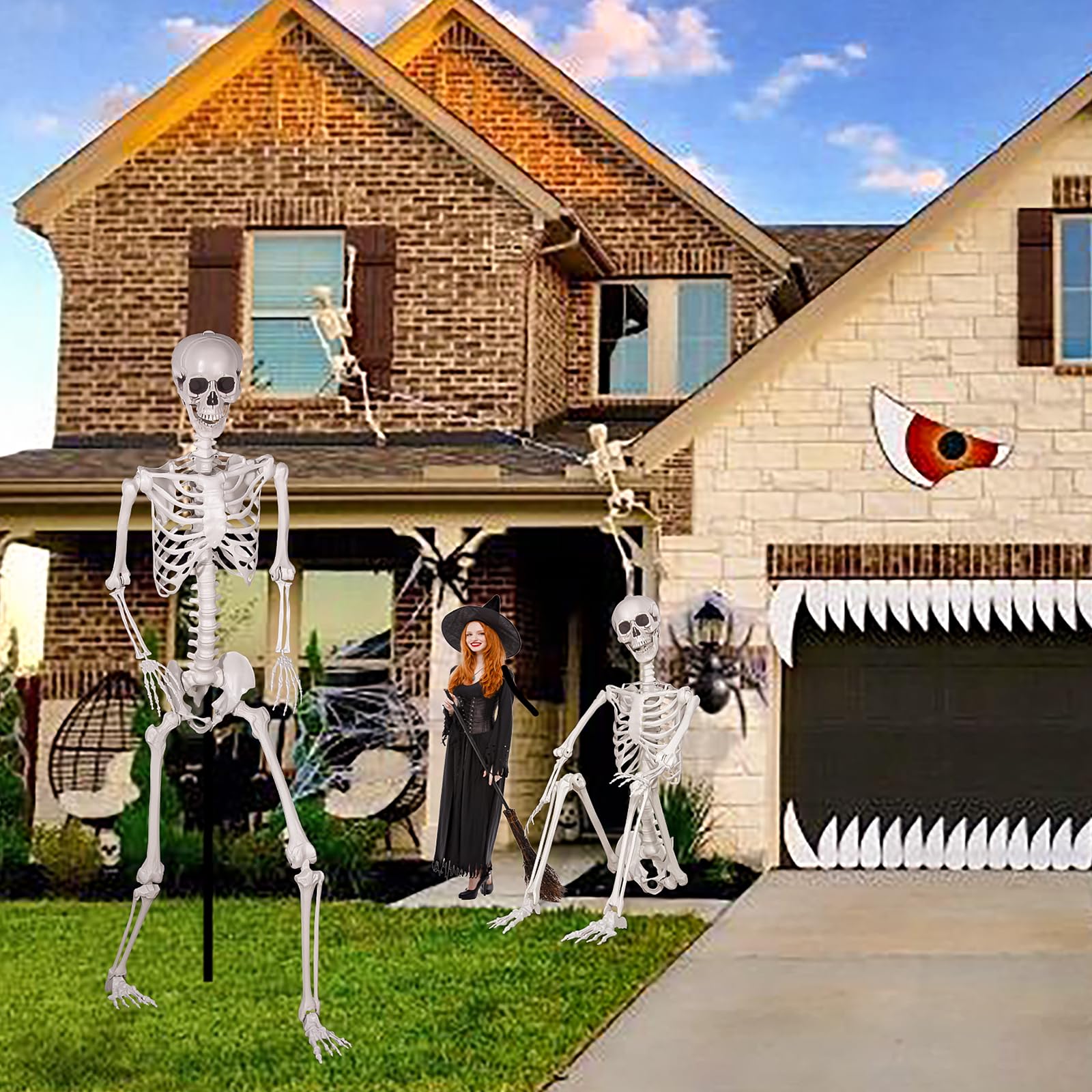SUNREEK skeleton next to doorway showing scale and impactful visual presence