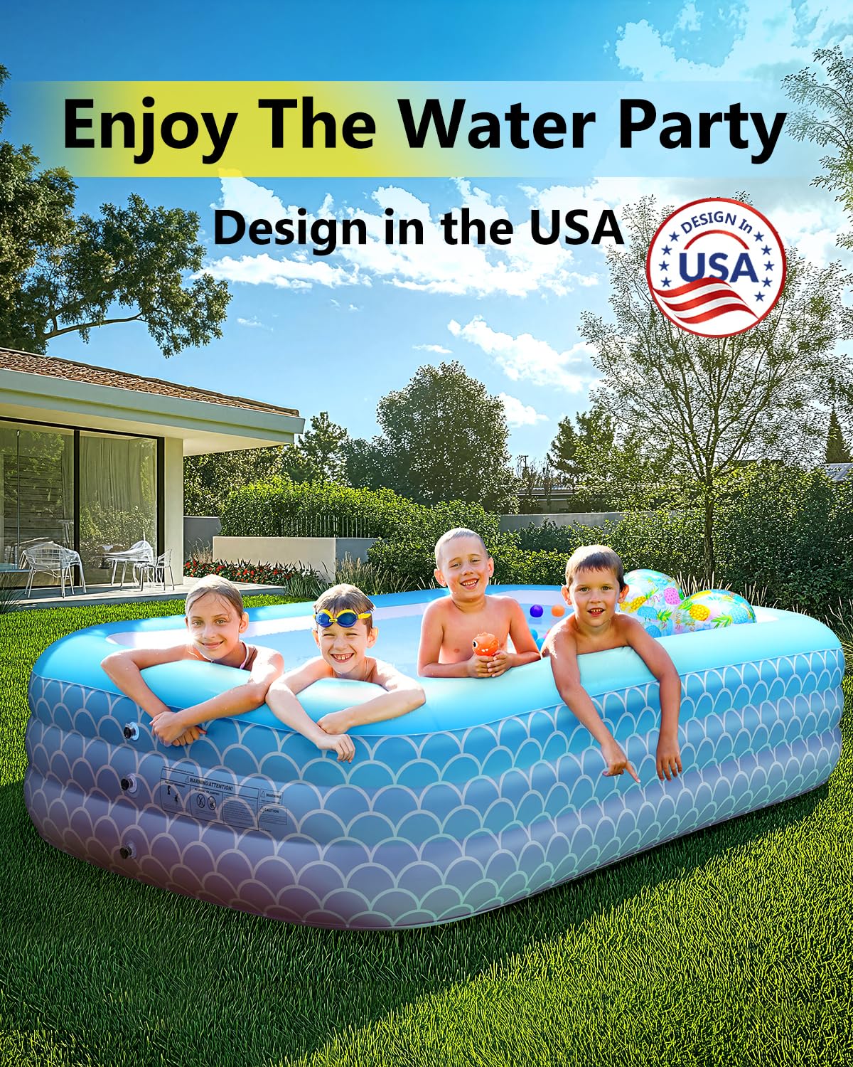 Sunrio adult lounging in pool demonstrating comfortable support and relaxation benefit