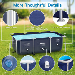 Sunrio close detail of triple-layer PVC liner highlighting puncture resistance and durability
