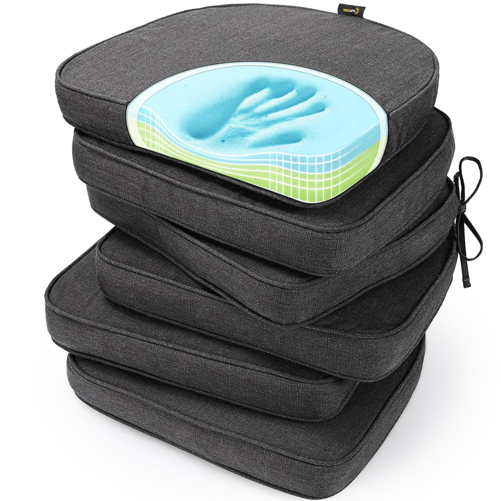 SUNROX front view of midnight cushion showing sleek look and secure ties