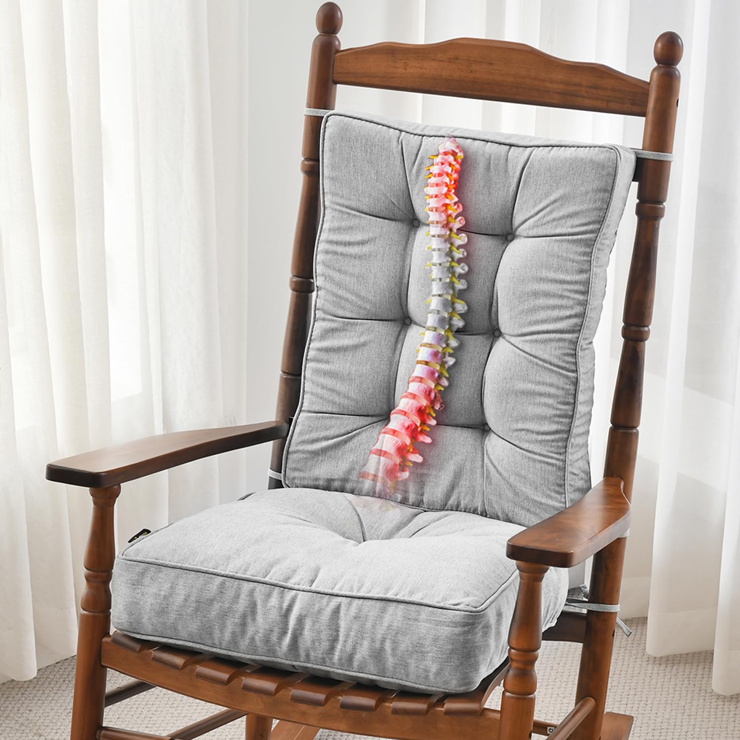 SUNROX front view of seat and back cushions showing comfort and fit