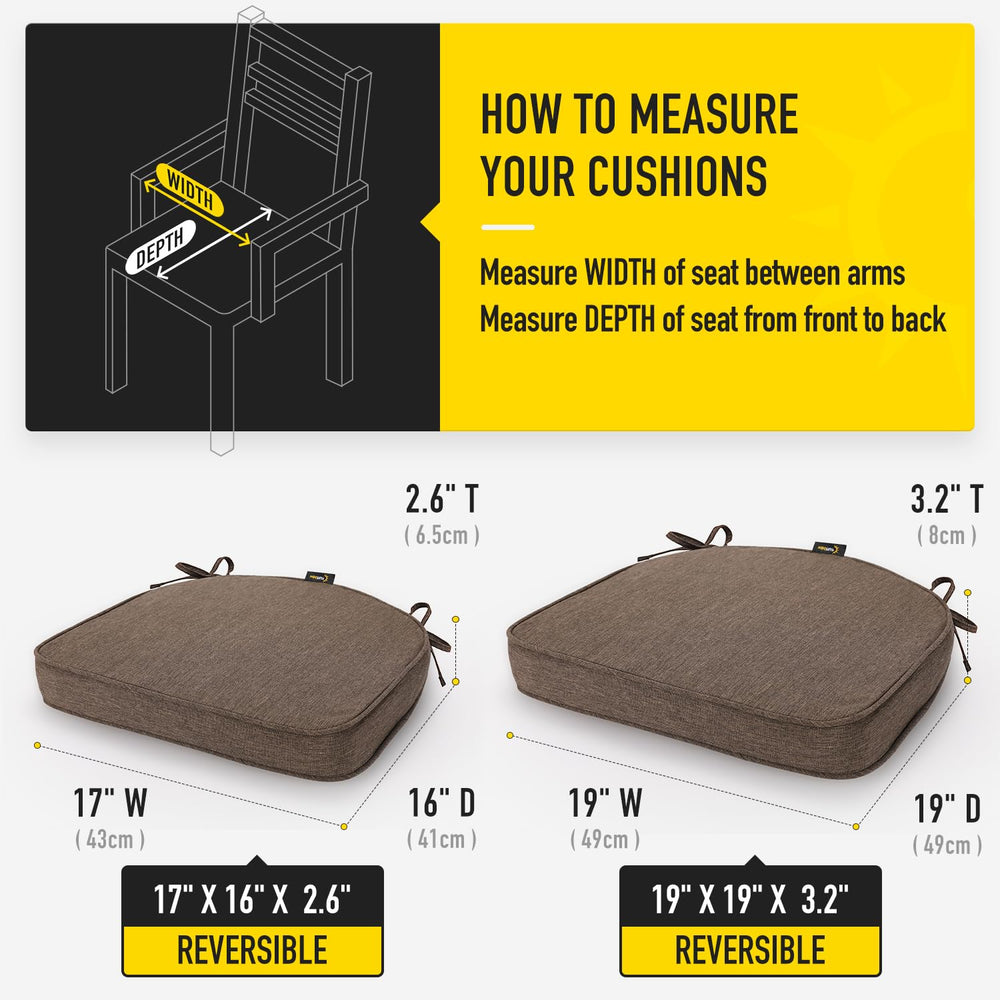 SUNROX cushions on a patio table set showing outdoor-ready stain resistance