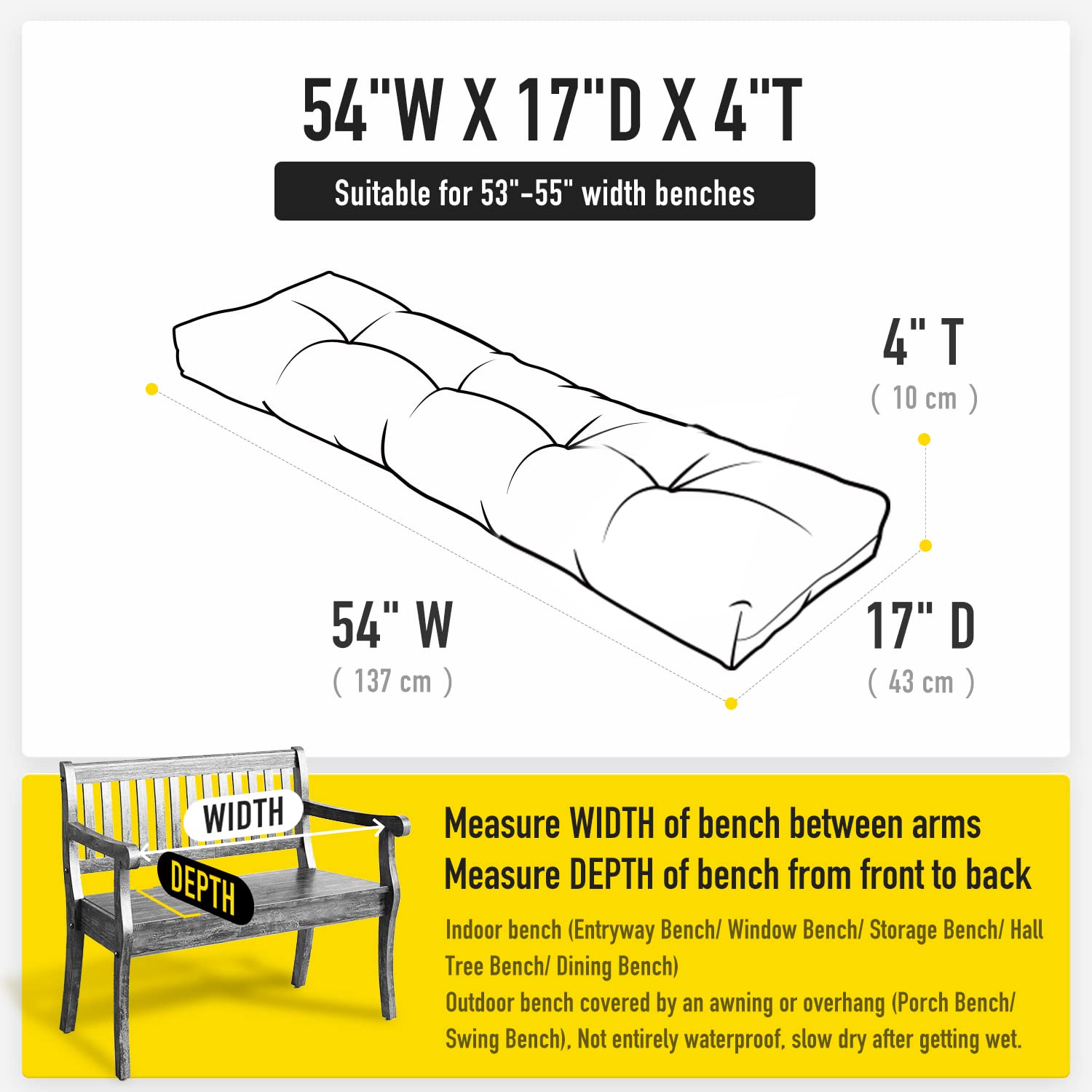 SUNROX cushion expanded after unpacking illustrating fast recovery and loft