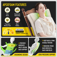 SUNROX side profile showing seat thickness and supportive layered foam construction benefit