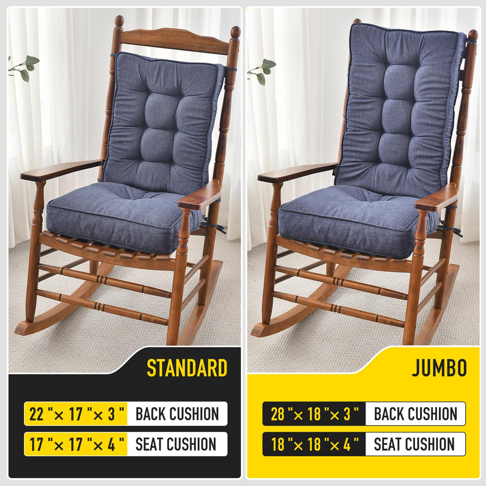 SUNROX cushions next to ruler showing exact sizes for proper fit