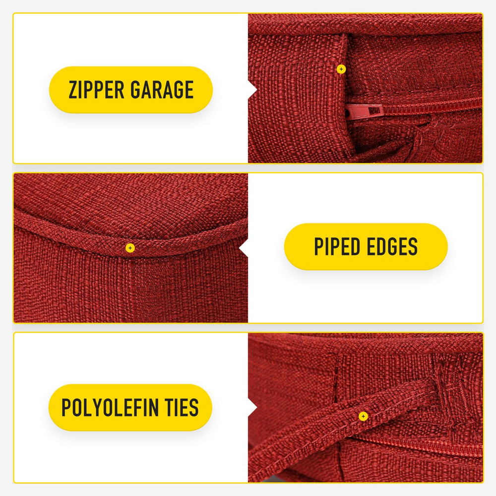 SUNROX reinforced ties and bar-tacks detail ensuring windproof, durable attachment
