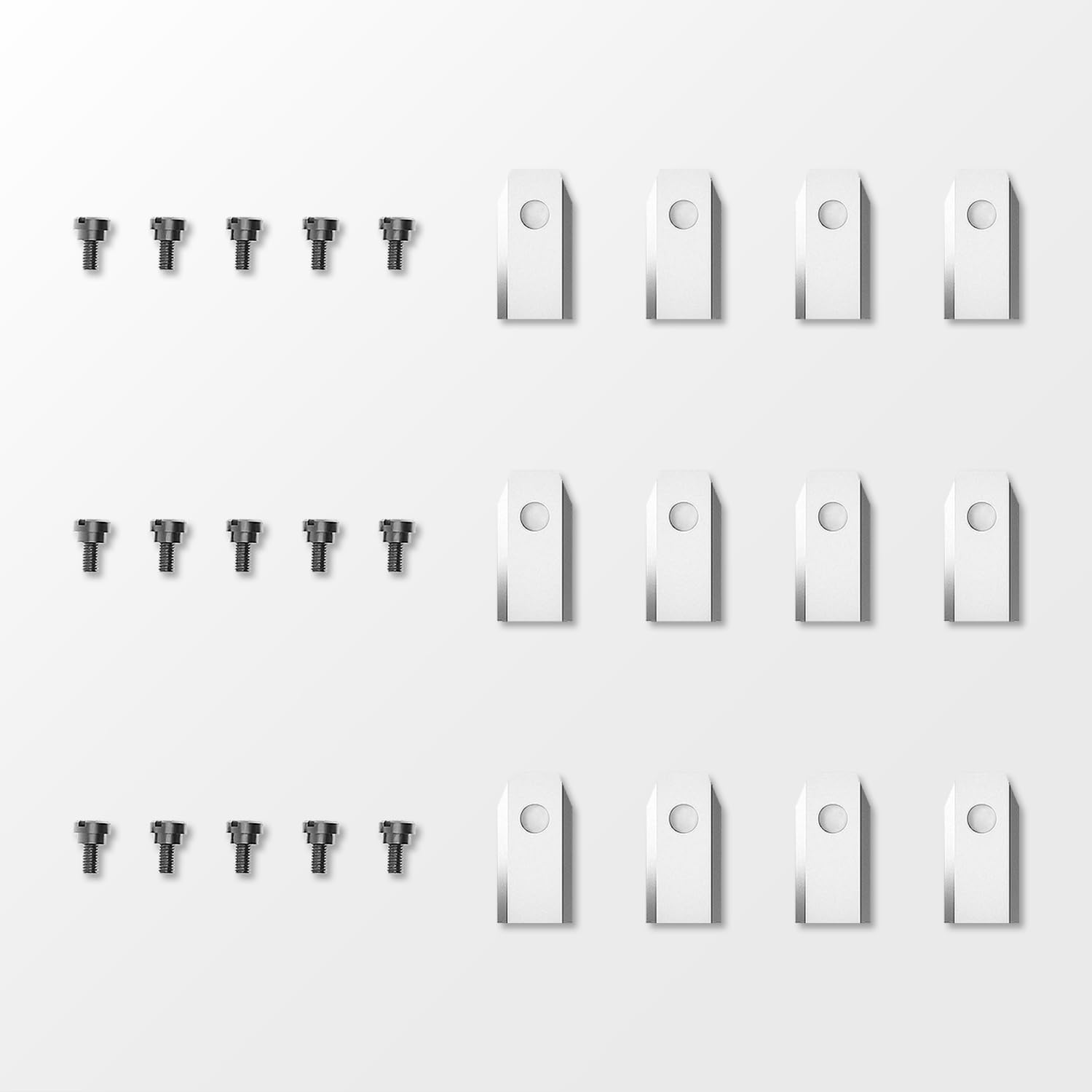SUNSEEKER blade and screw next to ruler showing correct size