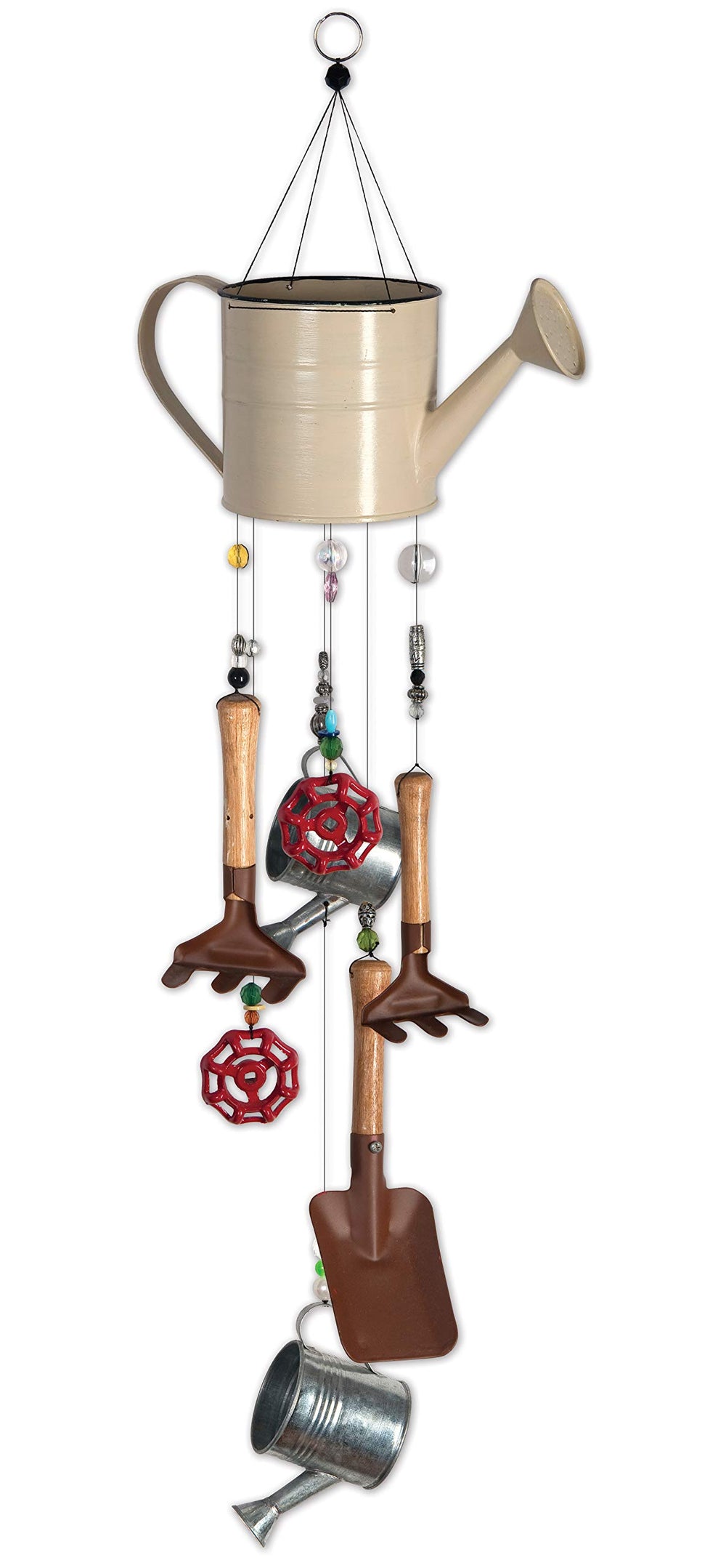 Sunset Vista front view showing colorful chime, adds garden charm