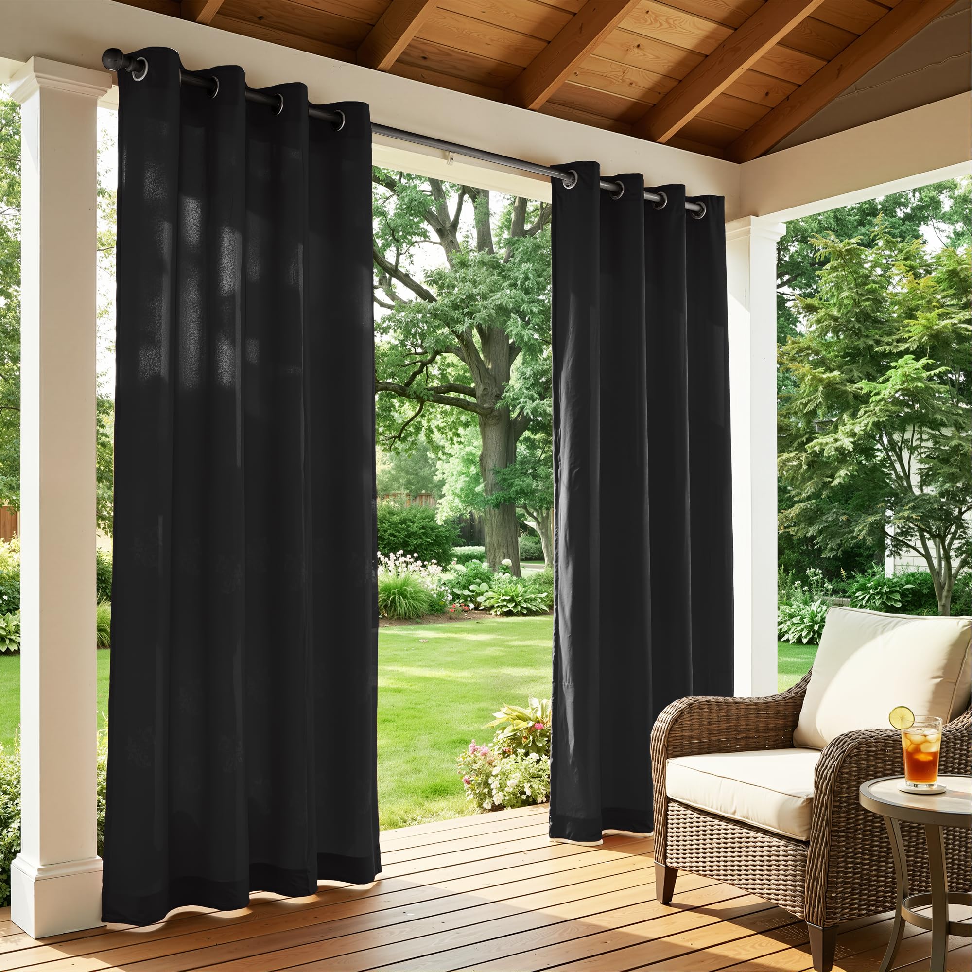 Sunshelf grommet detail demonstrating easy hanging and smooth sliding