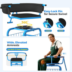 Suntee wide backrest detail providing extra lumbar support