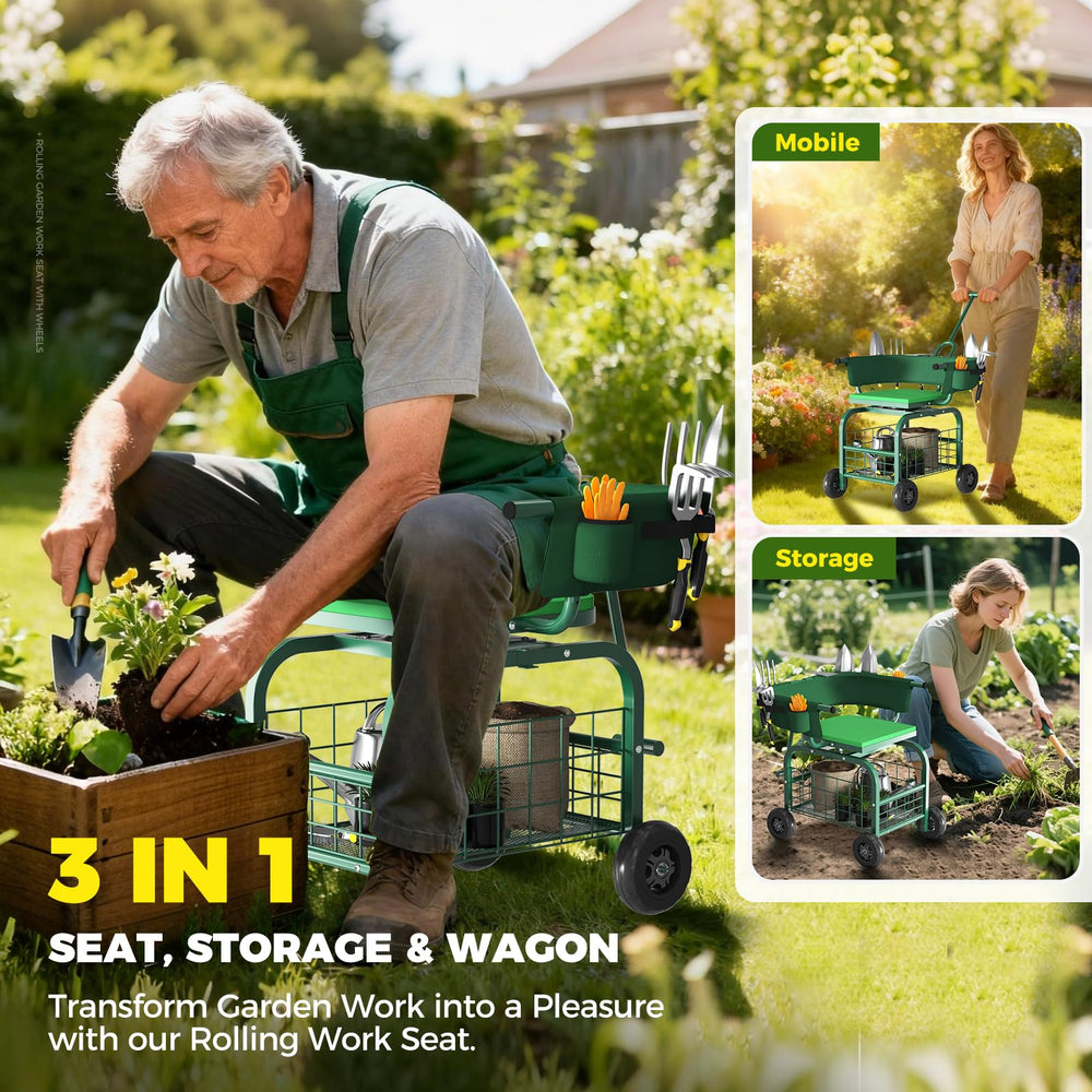Suntee close-up of 360-degree swivel seat demonstrating effortless reach and comfort