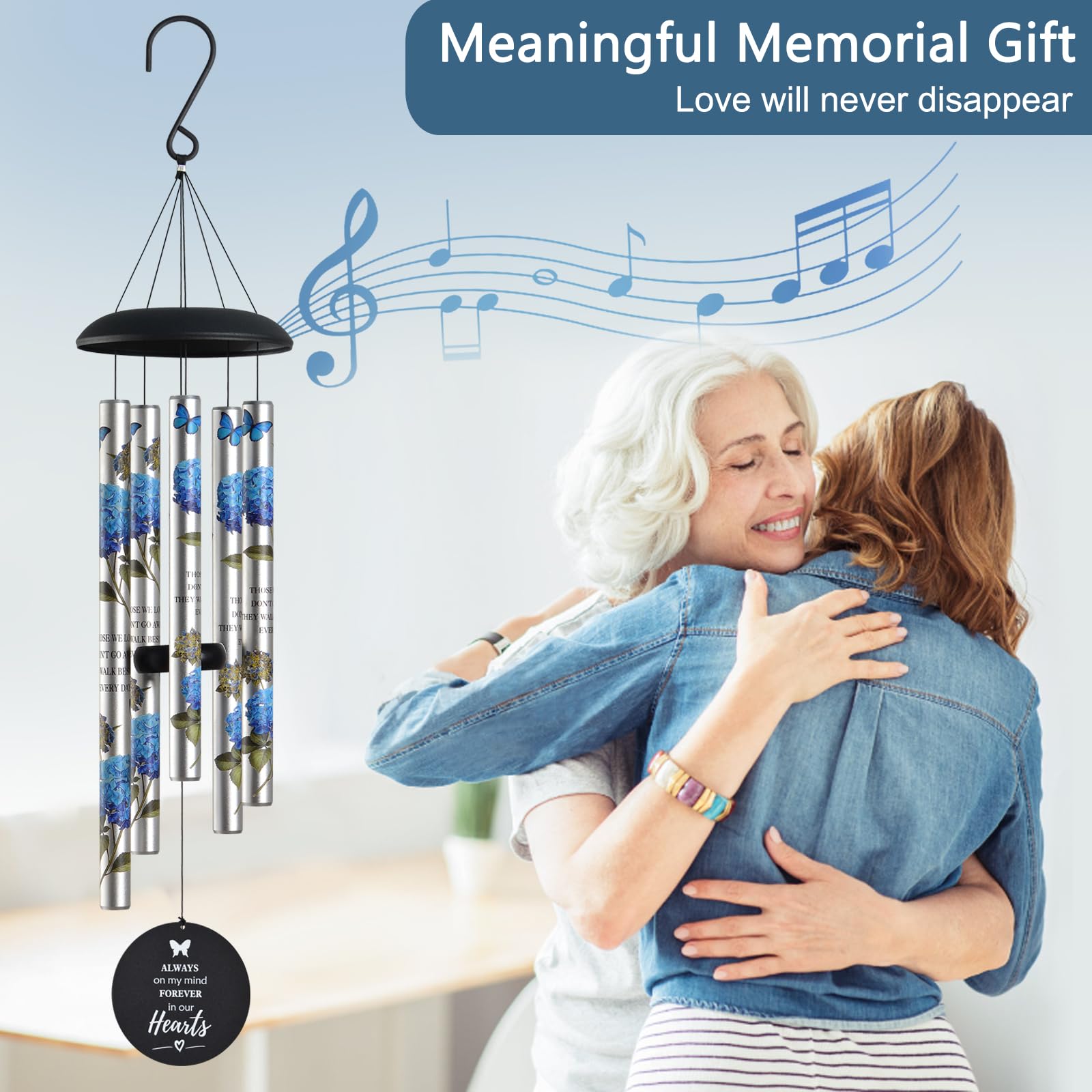 Suntimber hanging to illustrate 35-inch scale and outdoor placement options