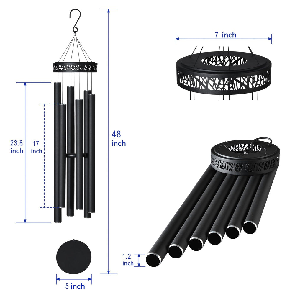 Suntimber wind catcher and striker close-up highlighting tuned assembly and clear tone