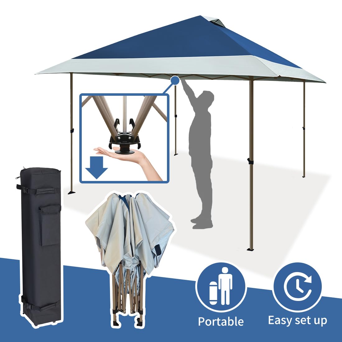 OUTDOOR LIVING SUNTIME canopy used as market booth showing commercial suitability