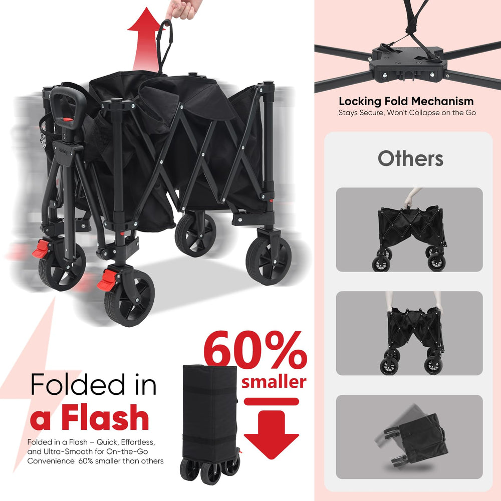 Sunula all-terrain wheel side view demonstrates smooth rough-surface rolling