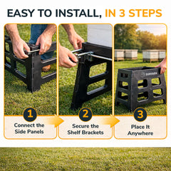 SunVara side profile highlighting adjustable height for ergonomic hive access
