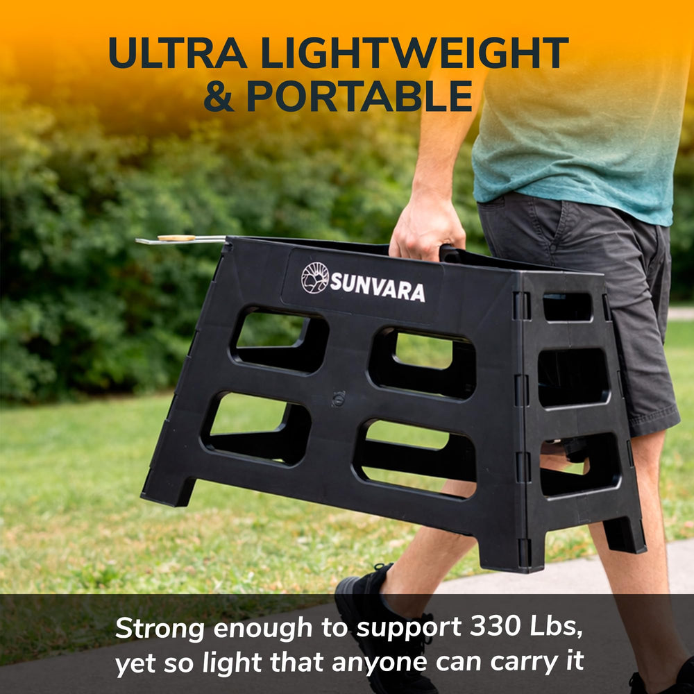 SunVara stacked stands for space-saving storage and easy transport benefit