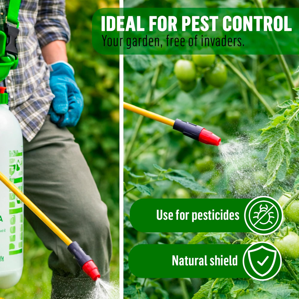 SunVara spray wand and trigger detail for controlled application and reduced hand fatigue
