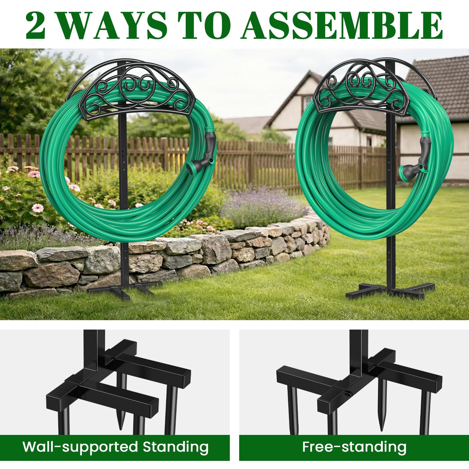 Sunvigor curved frame close-up reducing hose kinks and wear