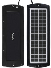 Sunway Solar alligator clamps attached to battery for direct charging