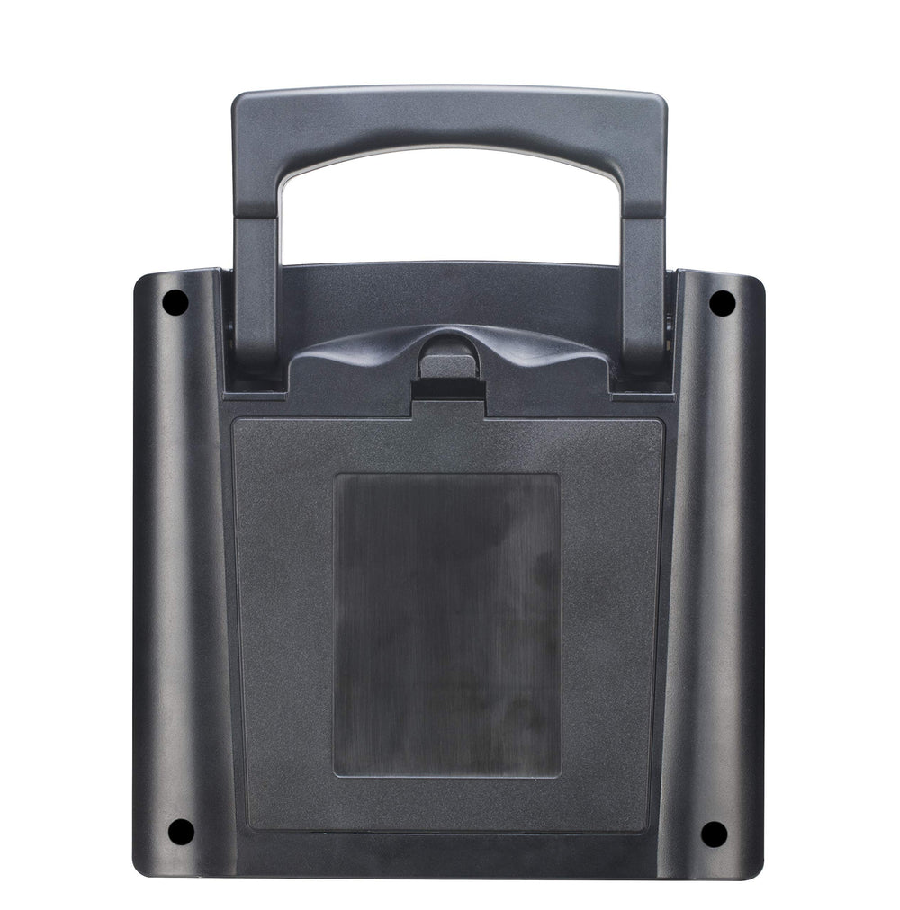 Sunway Solar battery bay detail illustrating labeled slots and safe polarity fit