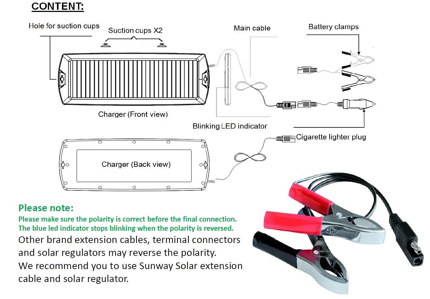 Sunway Solar size comparison next to keys showing portable scale