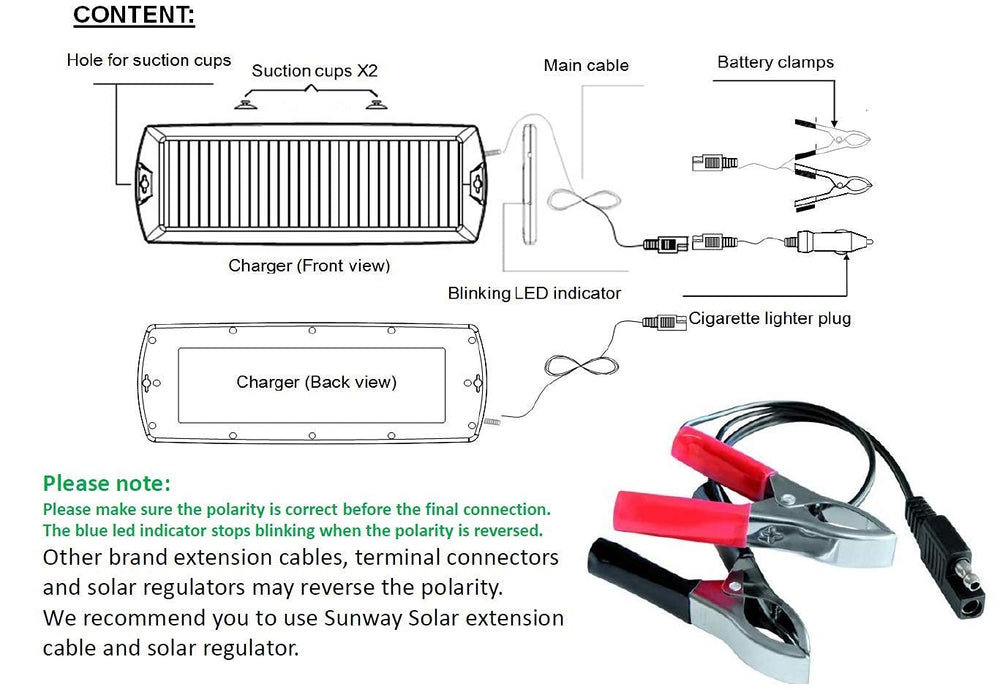Sunway Solar size comparison next to keys showing portable scale