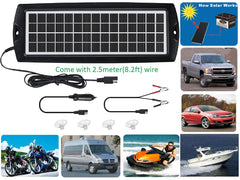 Sunway Solar mounted on windshield providing hands-free maintenance