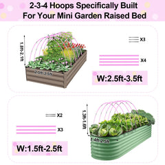 Sunwuk assembled low tunnel on raised bed showing plant protection benefit