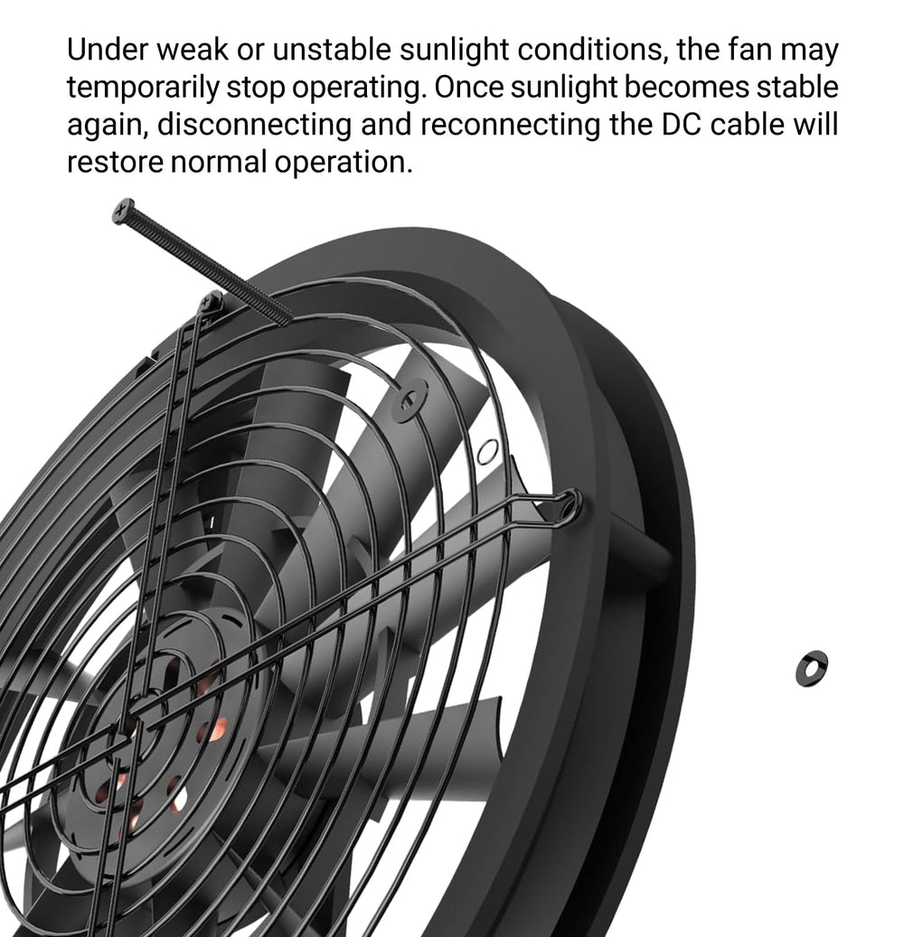 SUNYIMA fan installation with basic tools, simple setup saves time and wiring