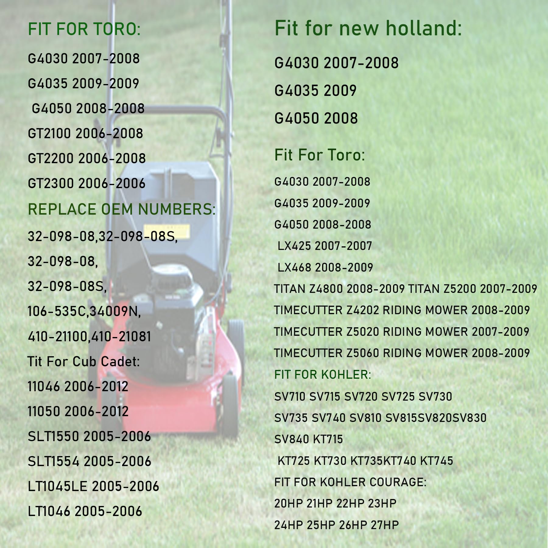 SUONE starter mounted on mower in yard representing dependable startup performance