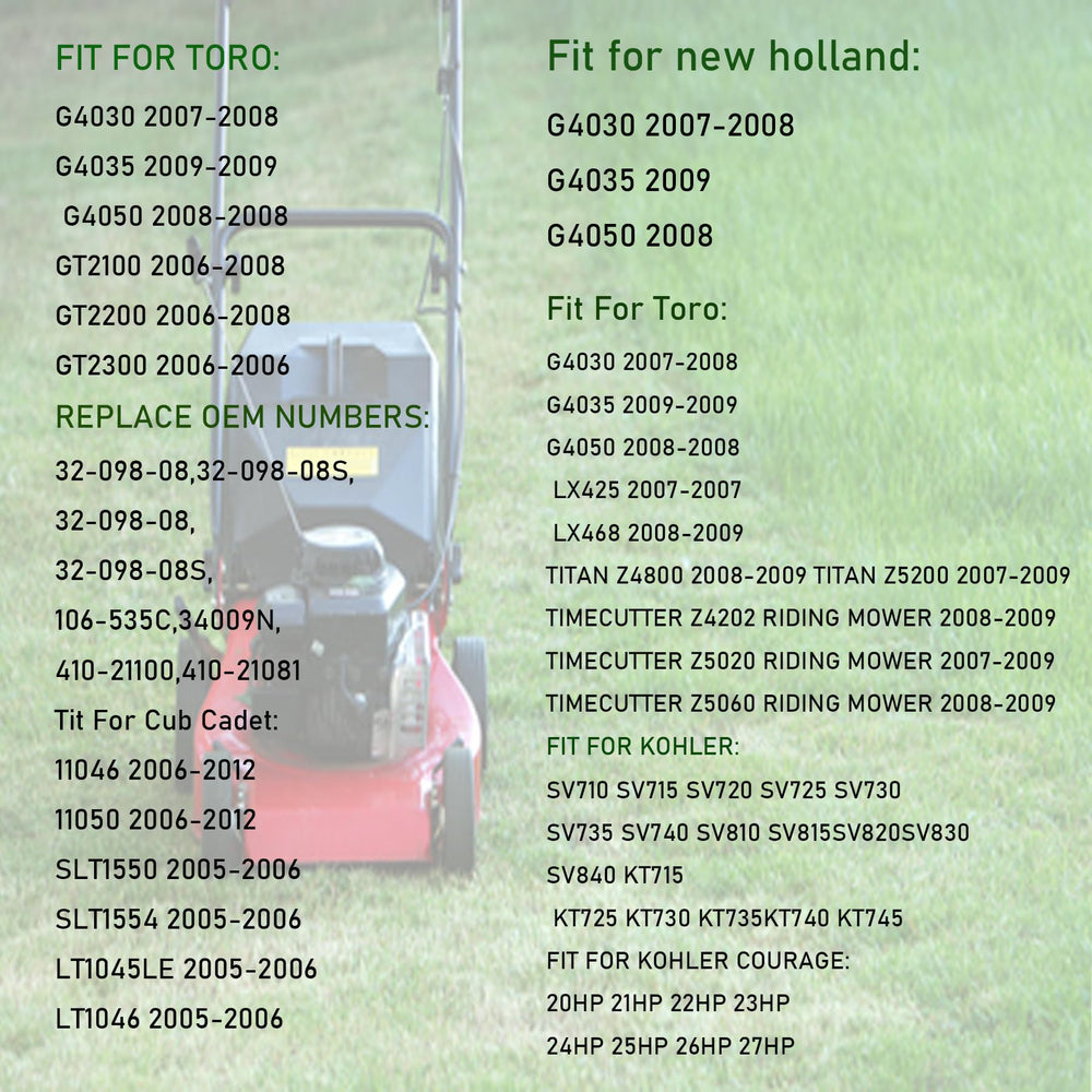 SUONE starter mounted on mower in yard representing dependable startup performance
