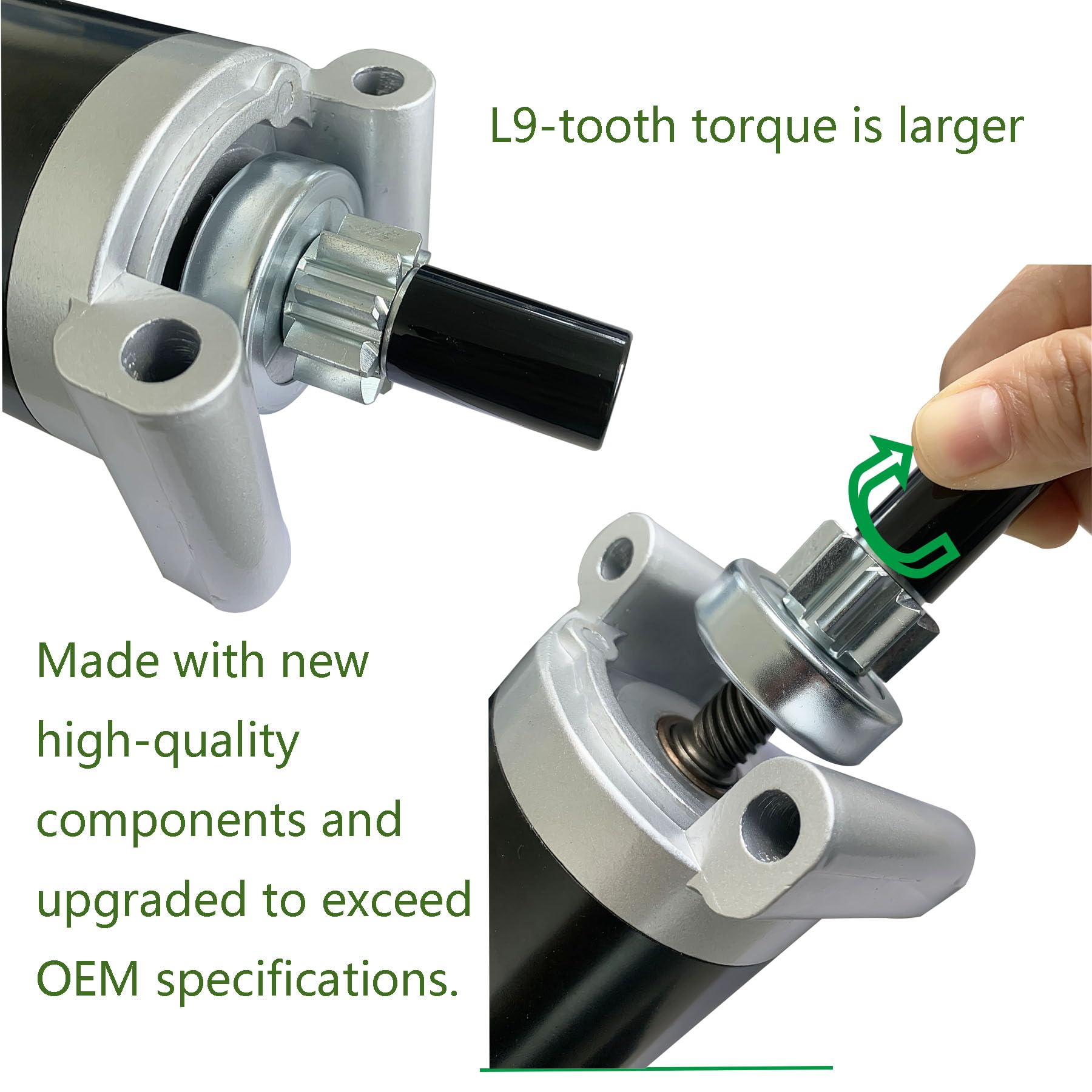 SUONE starter side profile highlighting alloy body for heat dissipation