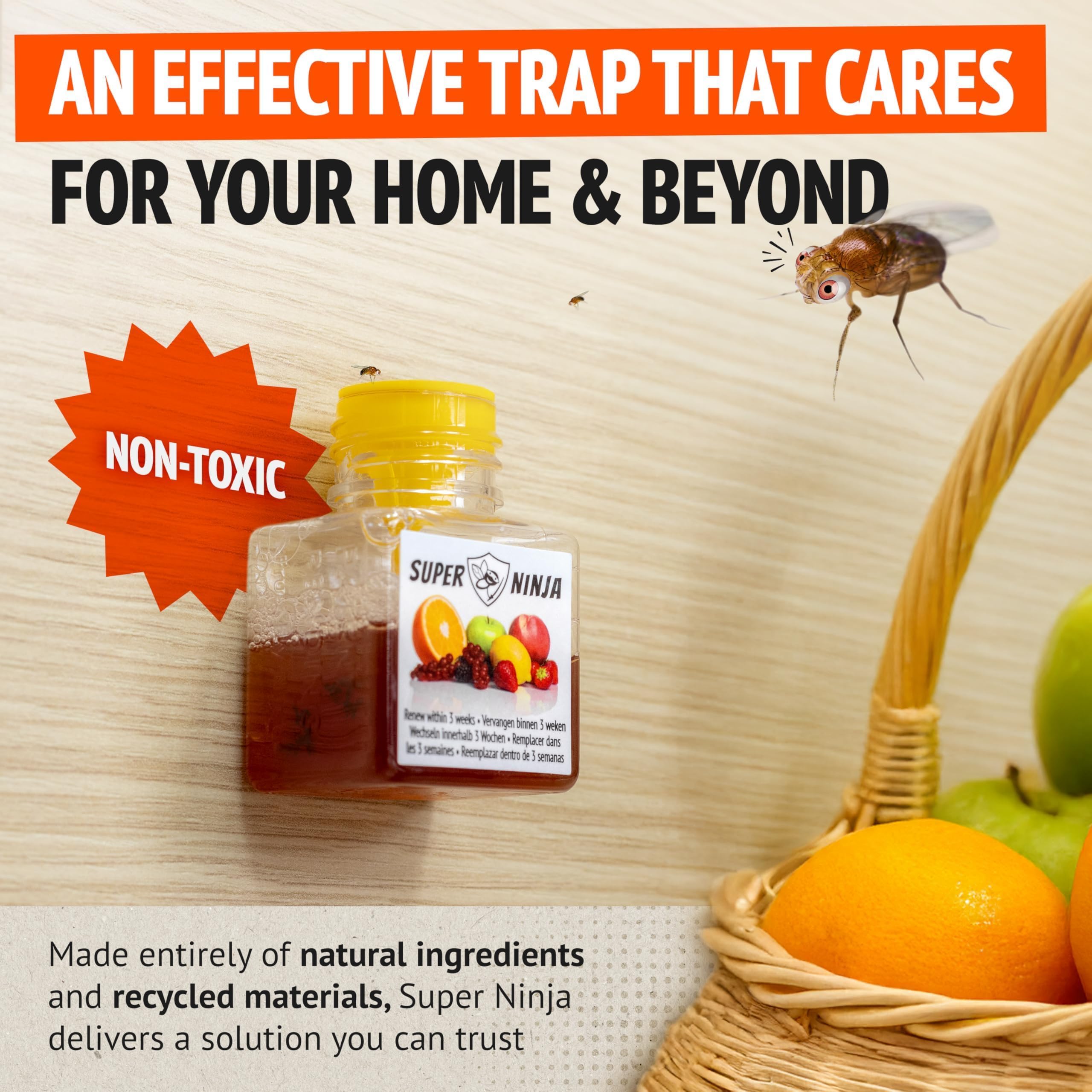 Super Ninja traps arranged in kitchen lifestyle scene for whole-home coverage